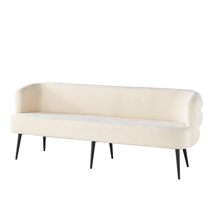 Eetkamerbank Quinn 200cm beige chenille