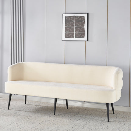 Eetkamerbank Quinn 200cm beige chenille