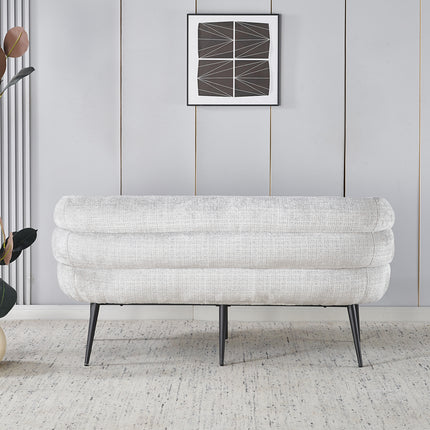 Eetkamerbank Quinn 160cm grijs chenille