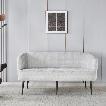 Eetkamerbank Quinn 160cm grijs chenille