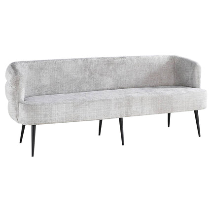 Eetkamerbank Quinn 200cm grijs chenille