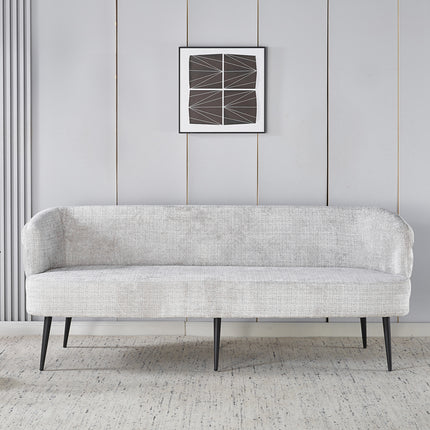 Eetkamerbank Quinn 200cm grijs chenille