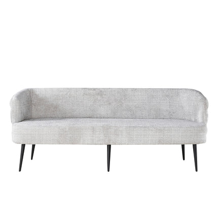 Eetkamerbank Quinn 200cm grijs chenille
