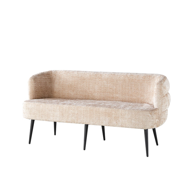 Eetkamerbank Quinn 160cm taupe chenille