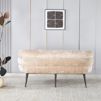 Eetkamerbank Quinn 160cm taupe chenille
