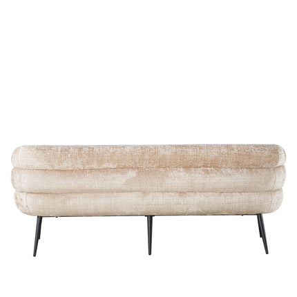 Eetkamerbank Quinn 200cm taupe chenille