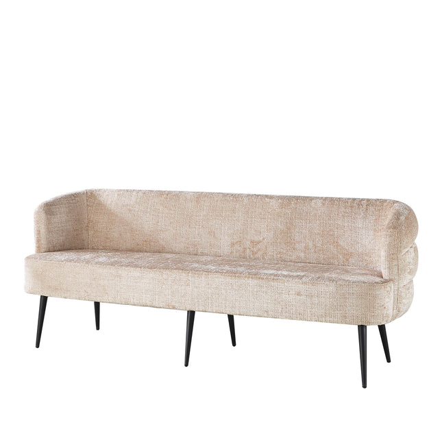 Eetkamerbank Quinn 200cm taupe chenille