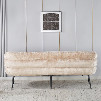 Eetkamerbank Quinn 200cm taupe chenille