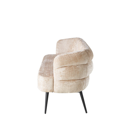 Eetkamerbank Quinn 200cm taupe chenille