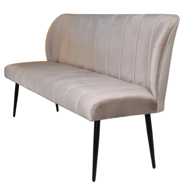Eetkamerbank Sally 160cm champagne velvet