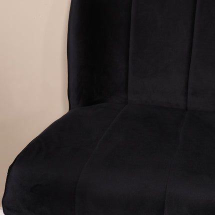 Eetkamerbank Sally 160cm zwart velvet