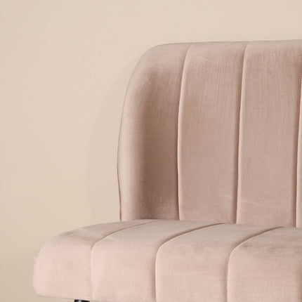 Eetkamerbank Sally 200cm champagne velvet