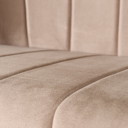 Eetkamerbank Sally 200cm champagne velvet
