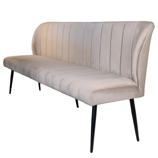 Eetkamerbank Sally 200cm champagne velvet