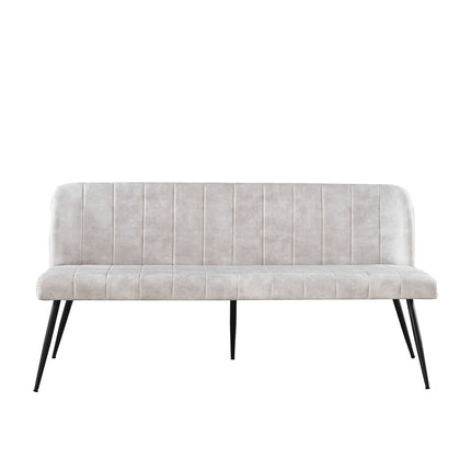 Eetkamerbank Sally 180cm wit velvet