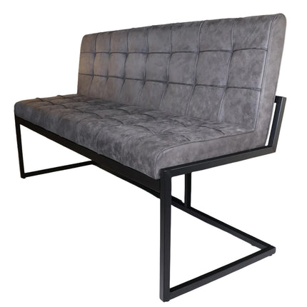 Eetkamerbank Vito 160cm antraciet microvezel