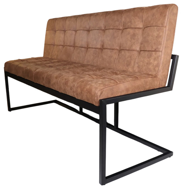 Eetkamerbank Vito 160cm bruin microvezel