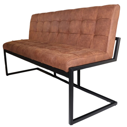 Eetkamerbank Vito 160cm cognac microvezel