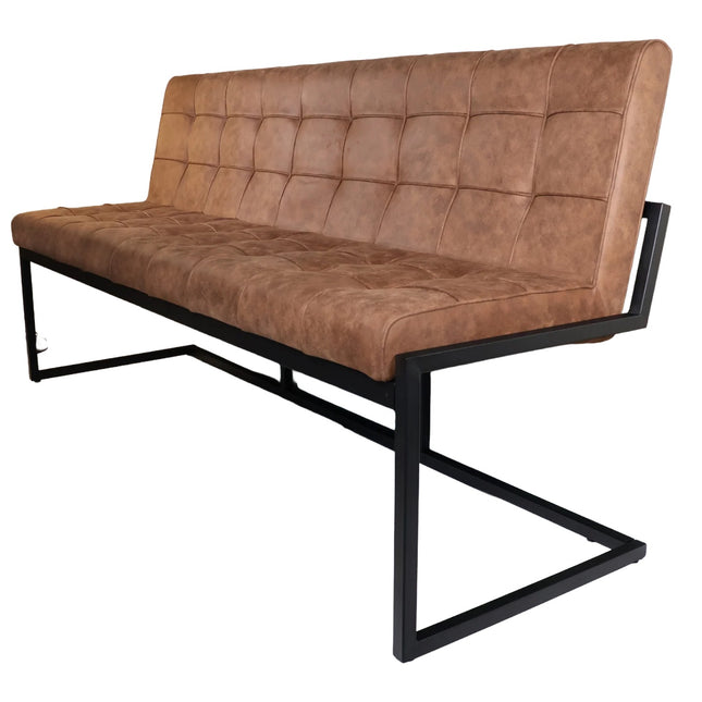 Eetkamerbank Vito 180cm bruin microvezel