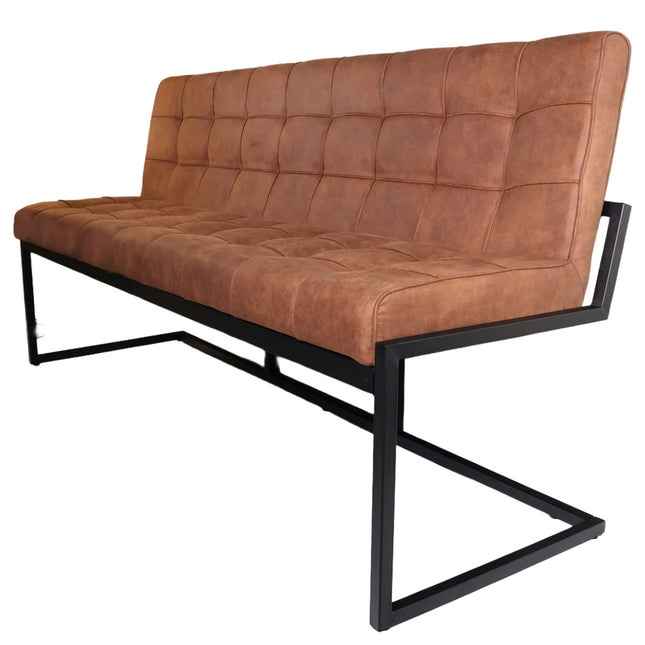 Eetkamerbank Vito 180cm cognac microvezel