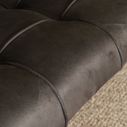 Eetkamerbank Vito 180cm zwart microvezel