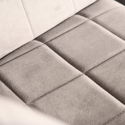 SET DEAL 6 stuks: Eetkamerstoel grijs velvet Barbara