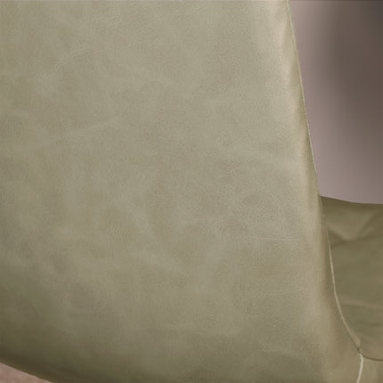 SET DEAL 6 stuks: Eetkamerstoel groen kunstleder Catoo