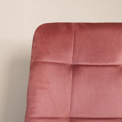 Eetkamerstoel roze velvet Catoo