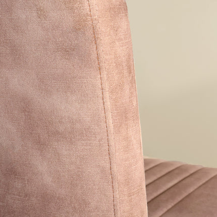 Eetkamerstoel beige microvezel Chester