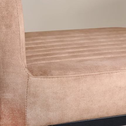 Eetkamerstoel beige microvezel Chester