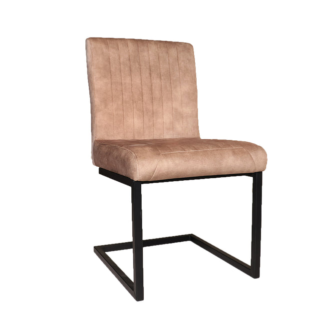 Eetkamerstoel beige microvezel Chester
