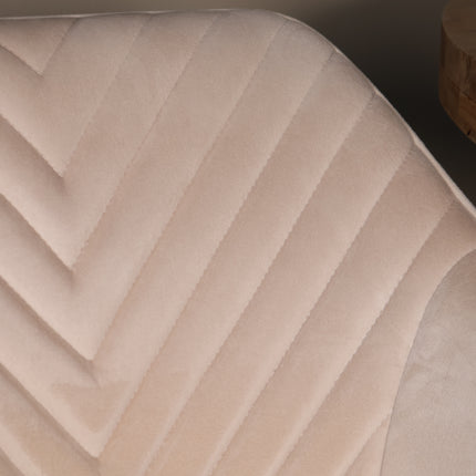 Eetkamerstoel zand velvet Darcio