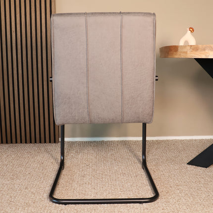 SET DEAL 4 stuks: Eetkamerstoel antraciet microvezel Indy