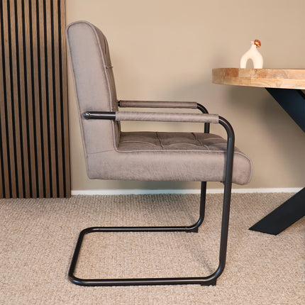 SET DEAL 4 stuks: Eetkamerstoel antraciet microvezel Indy