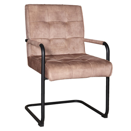 SET DEAL 6 stuks: Eetkamerstoel beige velvet Indy