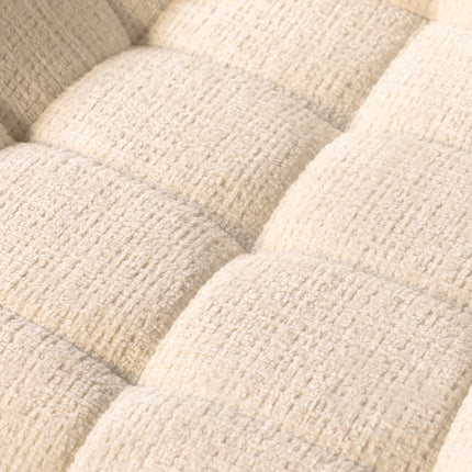 SET DEAL: 6 Eetkamerstoelen wit stof Lynn