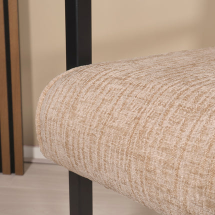 SET DEAL: 4 stuks Eetkamerstoel Milan beige chenille