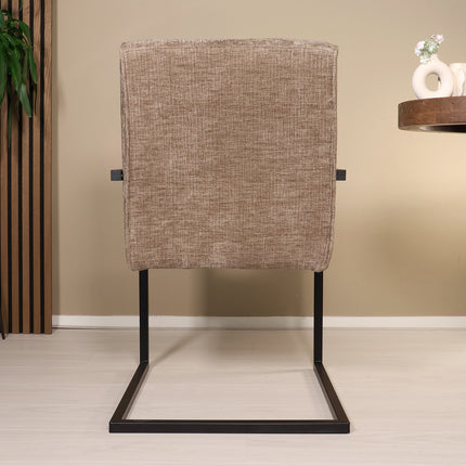 SET DEAL: 4 stuks Eetkamerstoel Milan taupe chenille