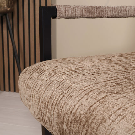 SET DEAL: 4 stuks Eetkamerstoel Milan taupe chenille