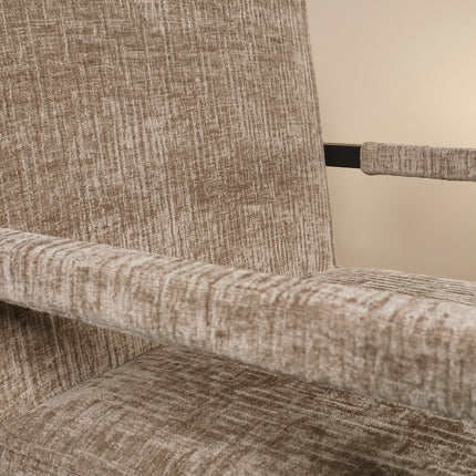 SET DEAL: 4 stuks Eetkamerstoel Milan taupe chenille