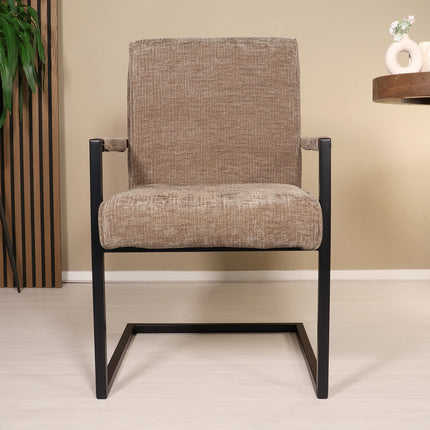 SET DEAL: 6 stuks Eetkamerstoel Milan taupe chenille