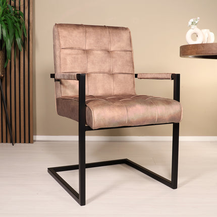 SET DEAL: 6 stuks Eetkamerstoel Milan beige velvet