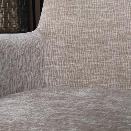 Eetkamerstoel draaibaar taupe chenille Nola