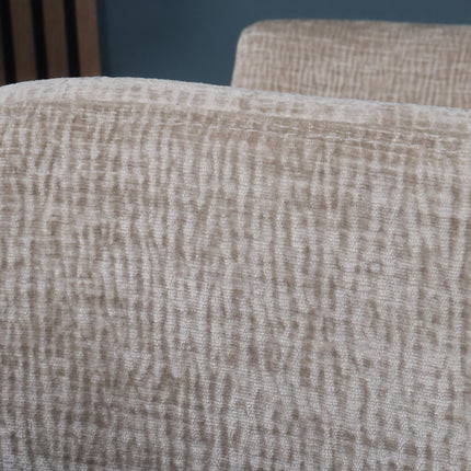 Eetkamerstoel draaibaar taupe chenille Nola