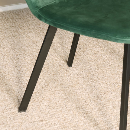 Eetkamerstoel donkergroen velvet Simpy