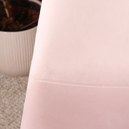 Eetkamerstoel lichtroze velvet Simpy