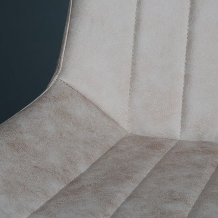 SET DEAL: 4 Eetkamerstoelen lichtgrijs microvezel Susta