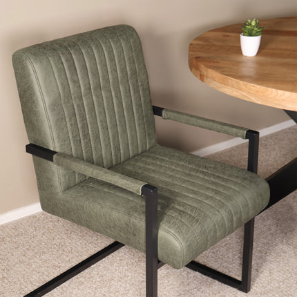 SET DEAL 6 stuks: Eetkamerstoel donkergroen microvezel Timor