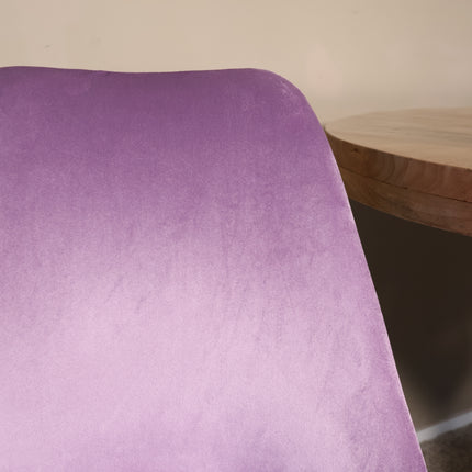 SET DEAL: 6 Eetkamerstoelen paars velvet Viga