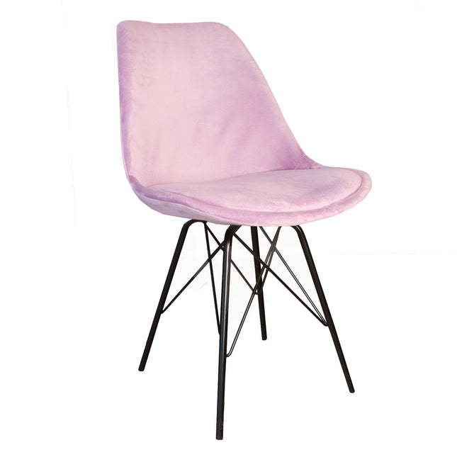 SET DEAL: 6 Eetkamerstoelen paars velvet Viga